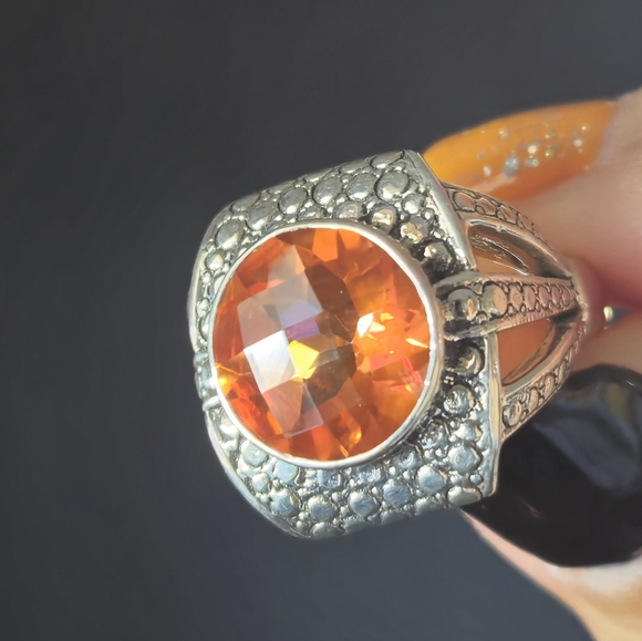 Nicky Butler 925 Sterling Silver Honey Quartz Designer Signed Ring NB Size 8 NWT - Picture 3 of 16